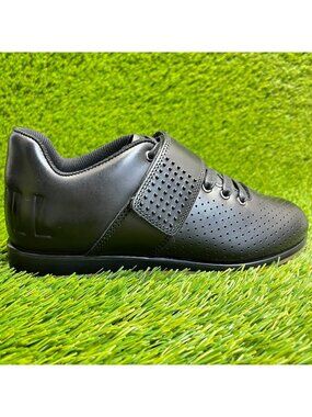 Nobull Lifters Womens Size 6 Black Gum Leather Weightlifting Shoes Sneakers
